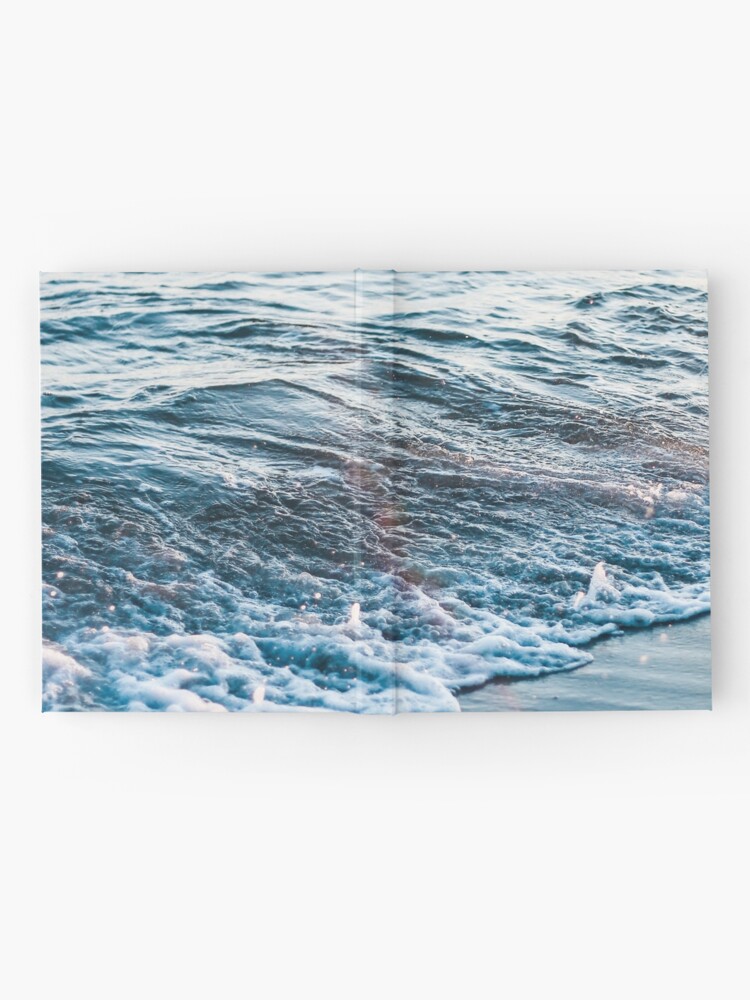 Alternate view of Waves Crash on the Beach Hardcover Journal