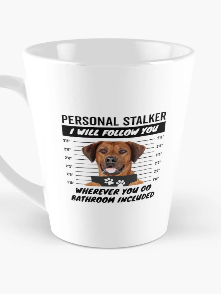 Thumbnail 3 of 4, Coffee Mug, Personal Stalker Dog – Rhodesian Ridgeback designed and sold by More Cute Dogs.