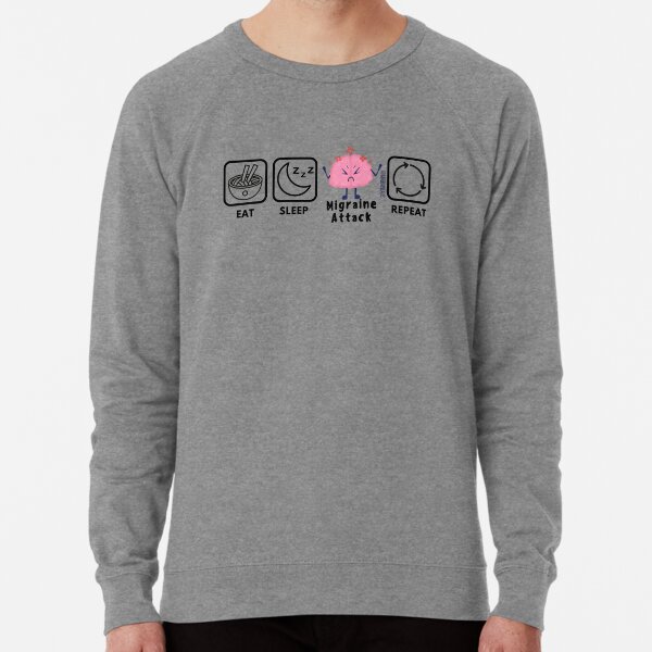 Item preview, Eat.Sleep.Migraine Attack.Repeat (White) designed and sold by Migraine Australia.