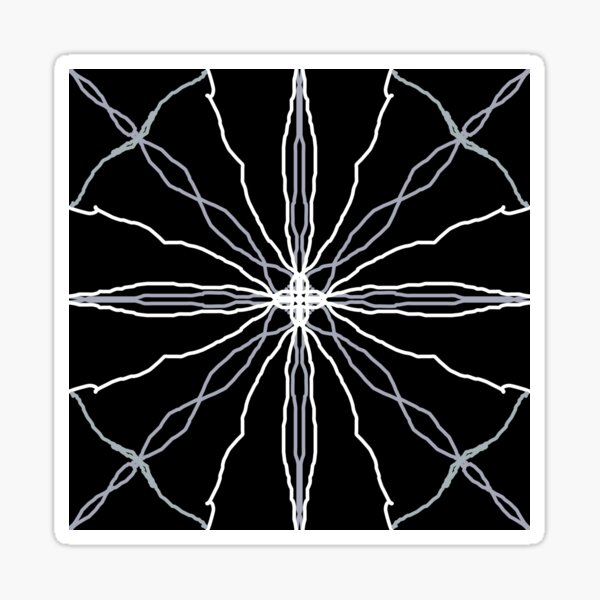 black and white Sticker