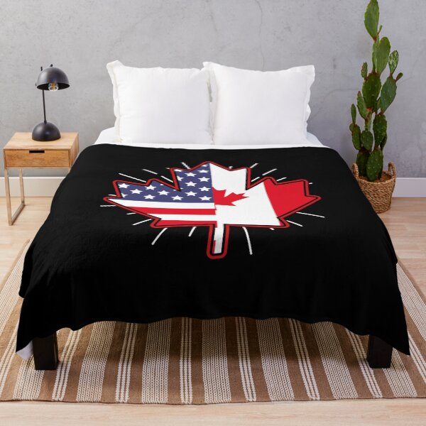 Item preview, Canadian Maple Leaf USA Flag Canada designed and sold by bestshirtdesign.