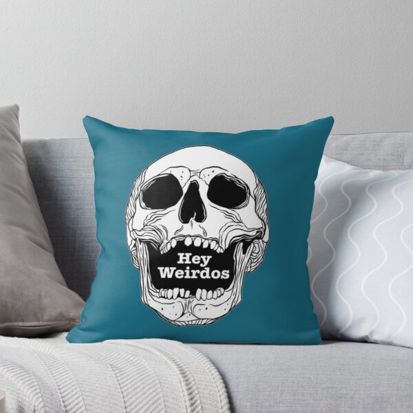 Item preview, Morbid Podcast. Hey Weirdos skull designed and sold by ObsesRetail.