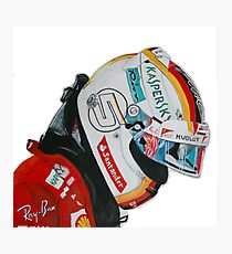 Vettel Helm 2017 Fotodruck