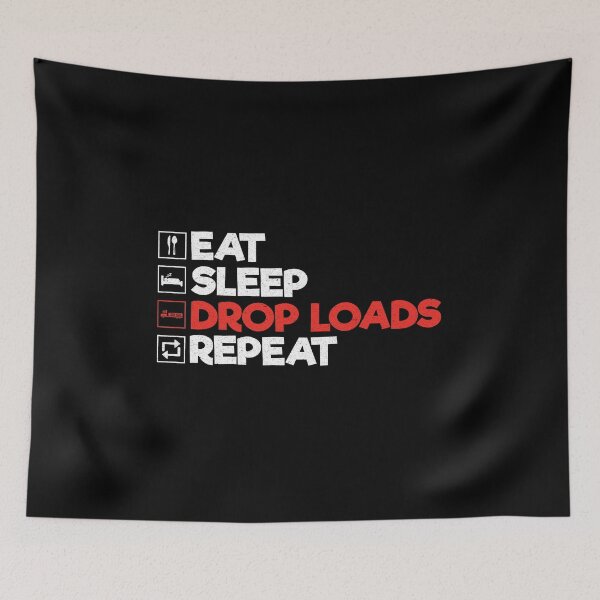 Artikelvorschau, Eat Sleep Drop Loads Repeat: Lustiger Trucker-LKW-Fahrer entworfen und verkauft von Adexyl.
