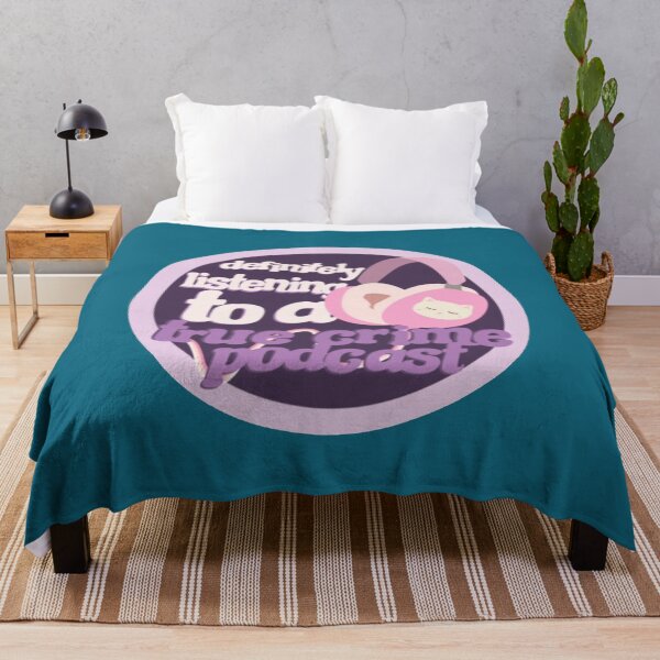 Item preview, definitely listening to a true crime podcast pink designed and sold by ObsesRetail.