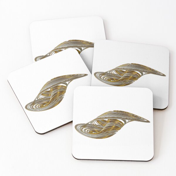 Item preview, Chaos Theory, Butterfly Effect - Coullet Chaotic Attracor (in Gold-Pearl) designed and sold by thinkeccel.