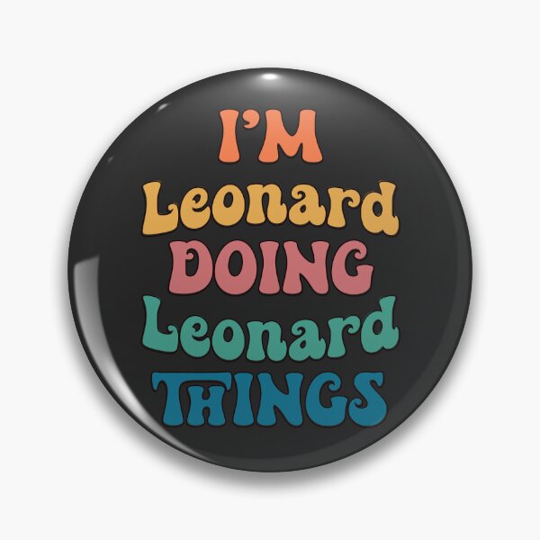 Item preview, Leonard Funny Retro First Name designed and sold by Americandude.