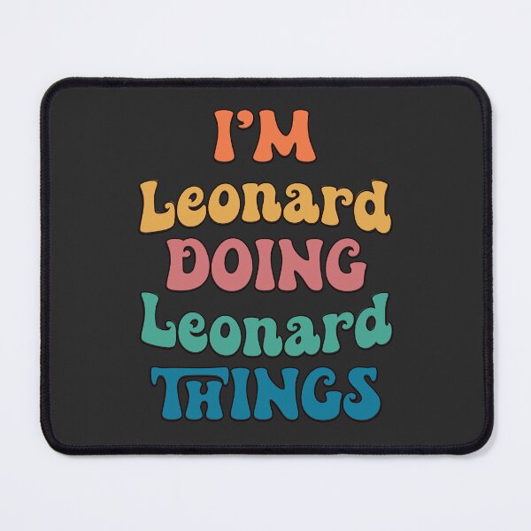 Item preview, Leonard Funny Retro First Name designed and sold by Americandude.