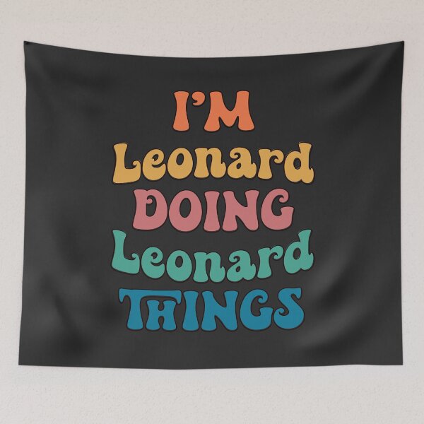 Item preview, Leonard Funny Retro First Name designed and sold by Americandude.