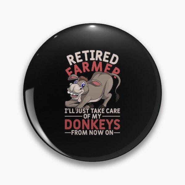 Item preview, Retirement Farming Funny Retired Farmer Farm Animal Donkey designed and sold by bestshirtdesign.