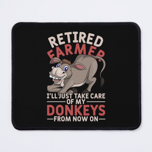 Item preview, Retirement Farming Funny Retired Farmer Farm Animal Donkey designed and sold by bestshirtdesign.
