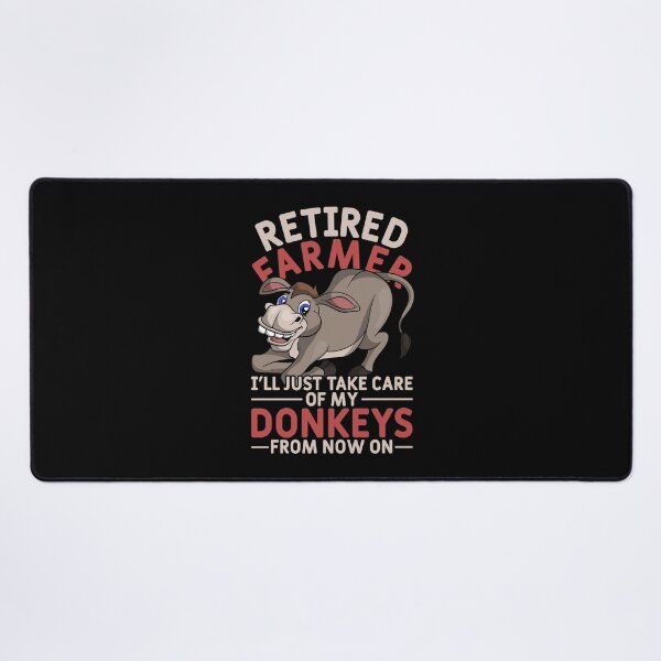 Item preview, Retirement Farming Funny Retired Farmer Farm Animal Donkey designed and sold by bestshirtdesign.