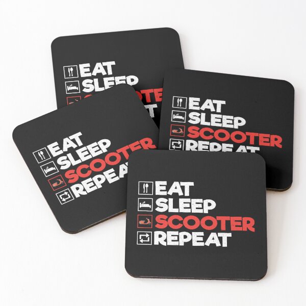 Item preview, Eat Sleep Scooter Repeat: Funny Scooter Rider Scooter Lover designed and sold by Adexyl.