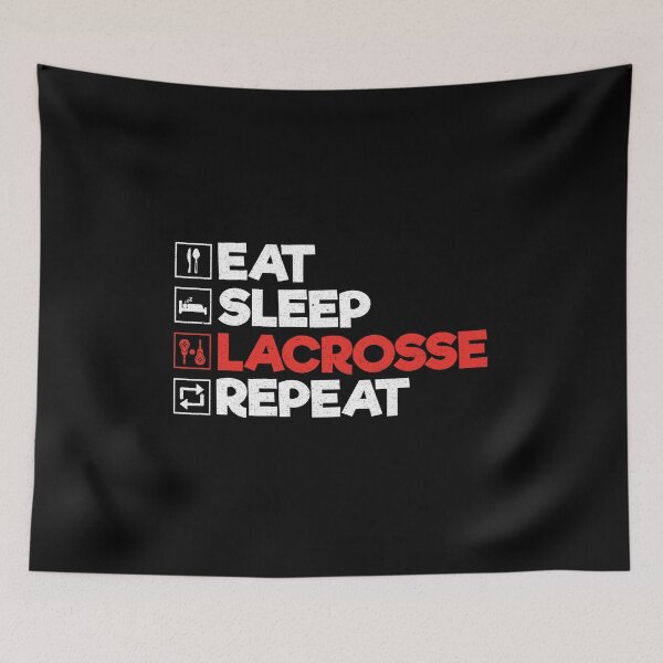 Item preview, Eat Sleep Lacrosse Repeat: Funny Lacrosse Player Coach Lacrosse Lover designed and sold by Adexyl.