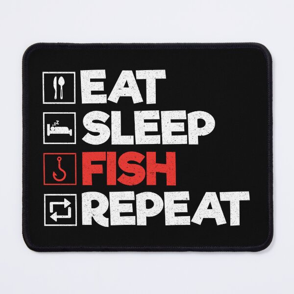 Item preview, Eat Sleep Fish Repeat: Funny Fisherman Fishing Lover designed and sold by Adexyl.