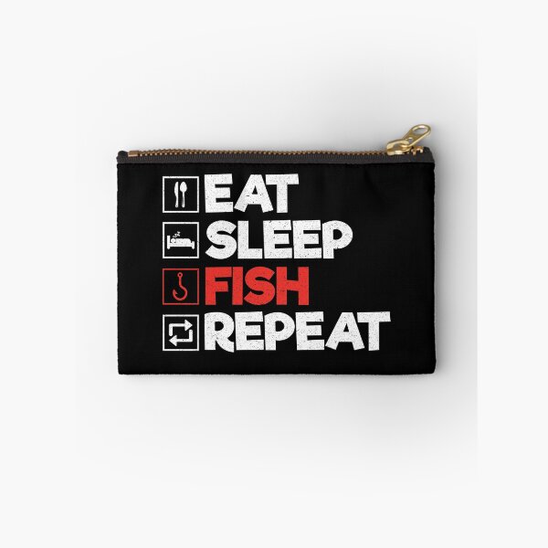 Item preview, Eat Sleep Fish Repeat: Funny Fisherman Fishing Lover designed and sold by Adexyl.