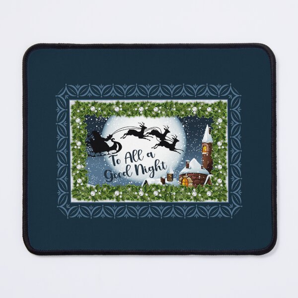 Item preview, To All A Good Night - Navy designed and sold by PawsitiveMum.