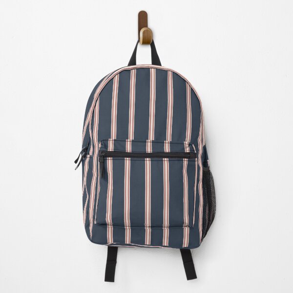Item preview, Stripes, Thick + Thin - Naval Blue, Rose Tan + Alabaster White designed and sold by NolkDesign.