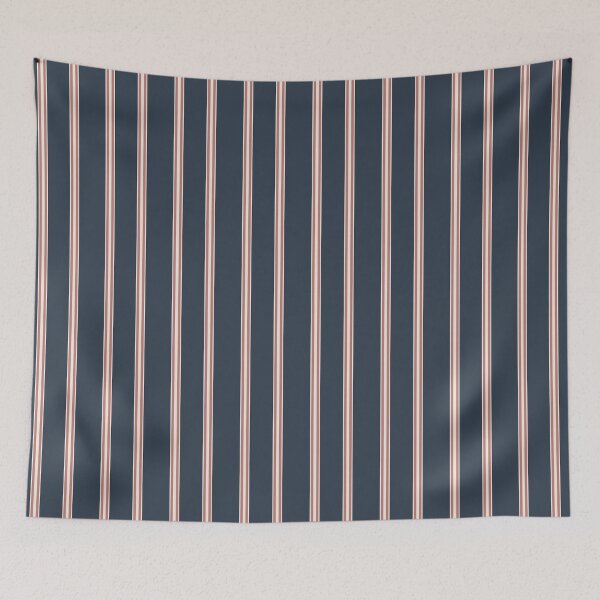 Item preview, Stripes, Thick + Thin - Naval Blue, Rose Tan + Alabaster White designed and sold by NolkDesign.