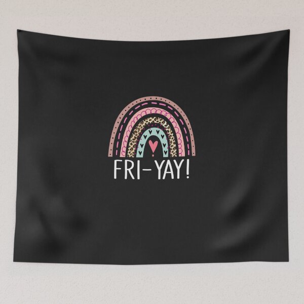 Item preview, Fri-Yay Teacher Weekend Friday Lover Boho Rainbow Long Sleeve designed and sold by fasickqkkratt.