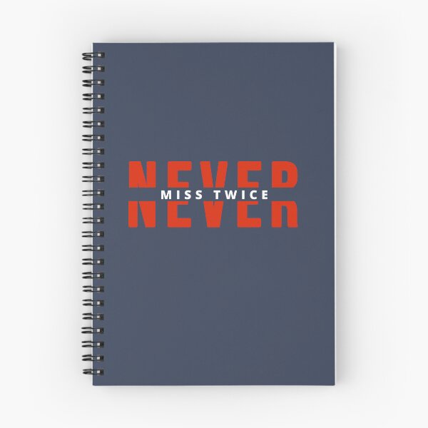 Item preview, "NEVER MISS TWICE" FOR ATOMIC HABITS LOVERS designed and sold by The Bookworm Store.