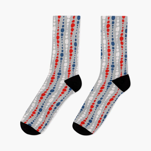 Item preview, Modern abstract organic polka dots in red, white and blue -independence day designed and sold by FrancesPoff.