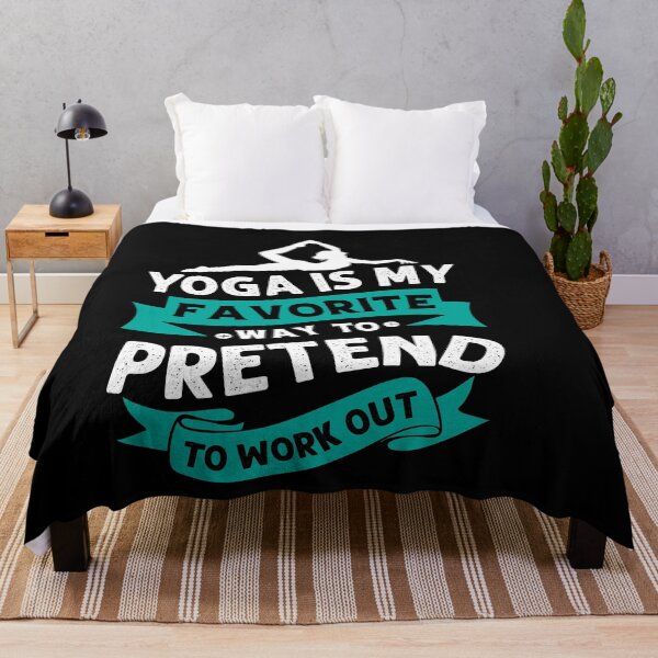 Item preview, yoga is my favorite wayy to pretend to work out designed and sold by Fislux.