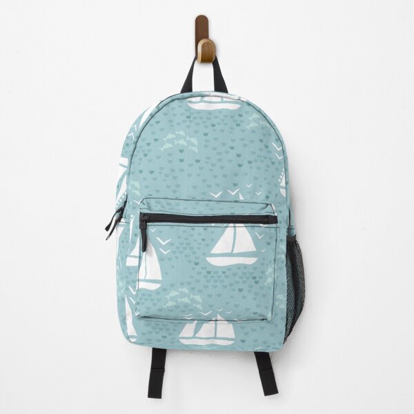 Item preview, Sailing boats and dolphins on sea pattern number2 designed and sold by pocketgraphic.