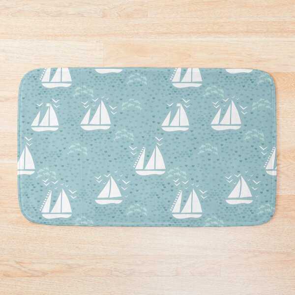Item preview, Sailing boats and dolphins on sea pattern number2 designed and sold by pocketgraphic.