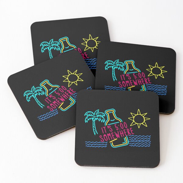 Item preview, It's 5 O'clock Somewhere - Beach Vacation T-Shirt designed and sold by AlexisHarry.