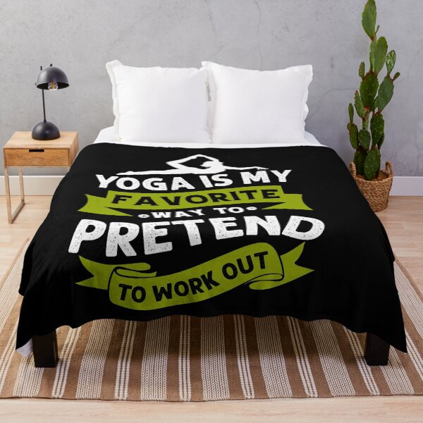 Item preview, yoga is my favorite wayy to pretend to work out designed and sold by Fislux.