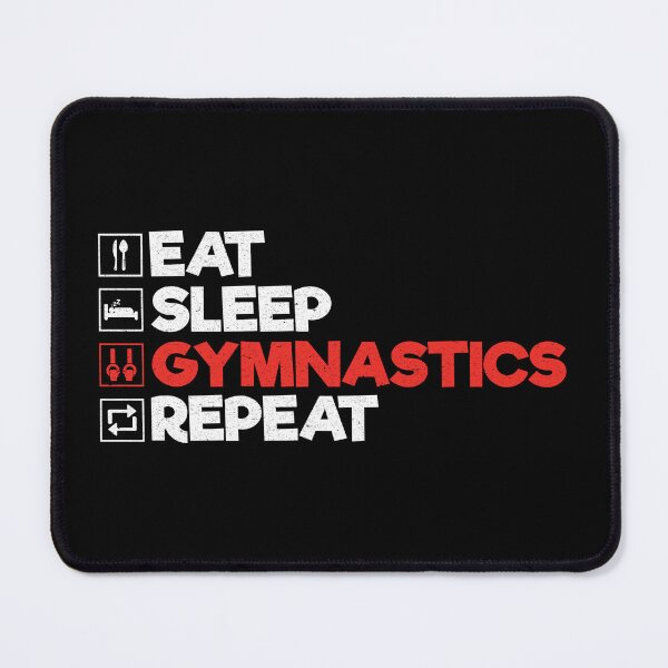 Item preview, Eat Sleep Gymnastics Repeat: Funny Gymnastics Player Coach Lover designed and sold by Adexyl.