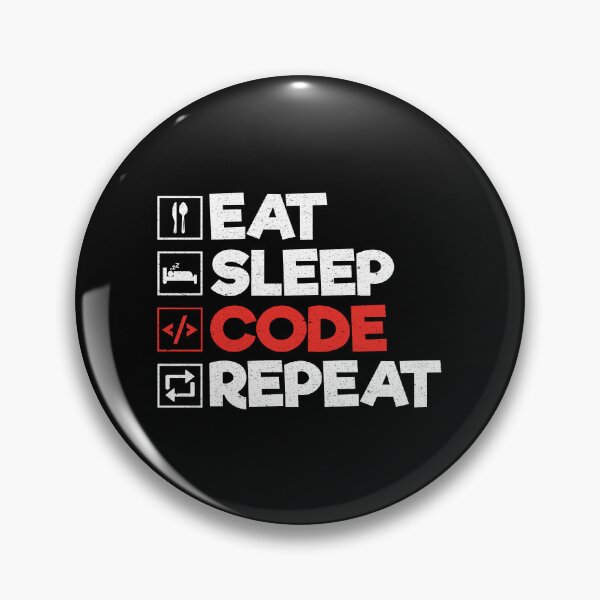 Item preview, Eat Sleep Code Repeat: Funny Coder Programmer Computer Lover designed and sold by Adexyl.