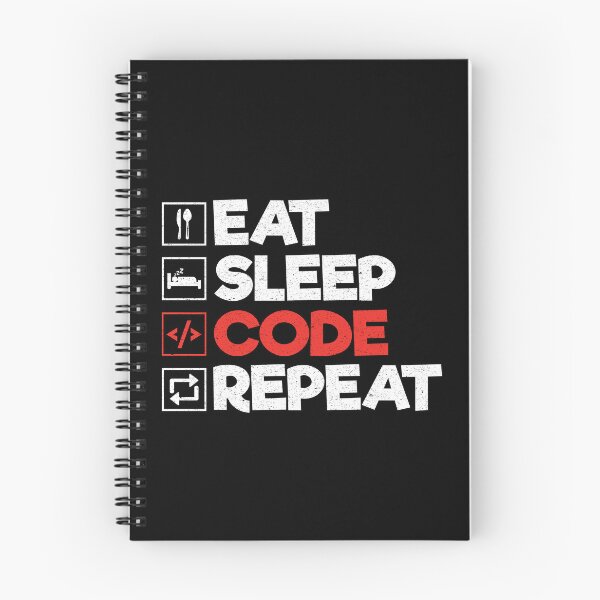 Item preview, Eat Sleep Code Repeat: Funny Coder Programmer Computer Lover designed and sold by Adexyl.