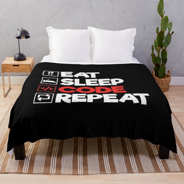 Item preview, Eat Sleep Code Repeat: Funny Coder Programmer Computer Lover designed and sold by Adexyl.