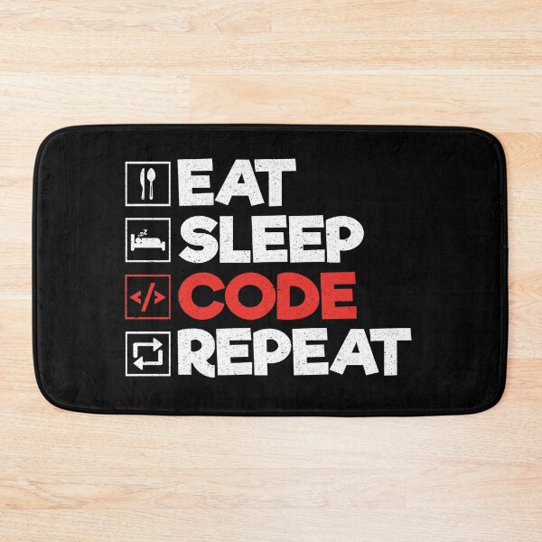 Item preview, Eat Sleep Code Repeat: Funny Coder Programmer Computer Lover designed and sold by Adexyl.