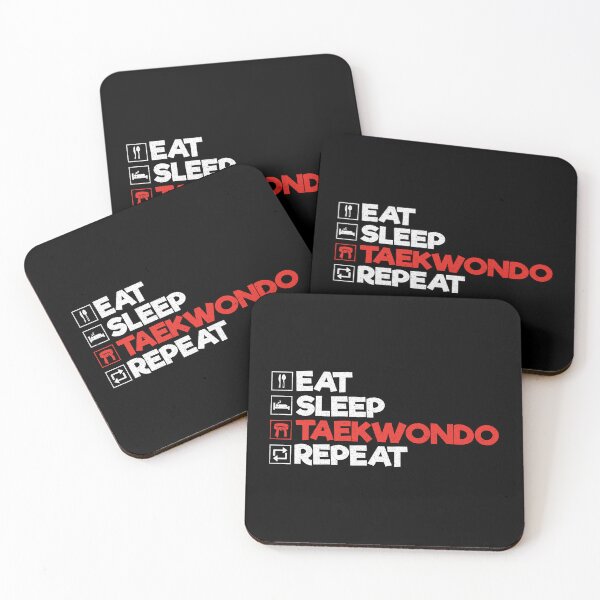 Item preview, Eat Sleep Taekwondo Repeat: Funny Taekwondo Martial Arts Lover designed and sold by Adexyl.