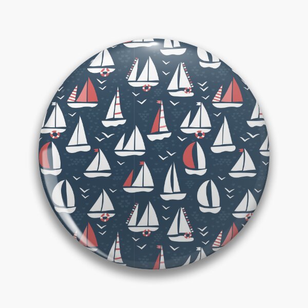 Item preview, Sailing boats and birds on sea pattern number2 designed and sold by pocketgraphic.
