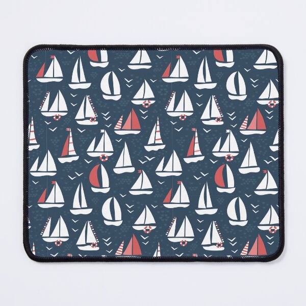 Item preview, Sailing boats and birds on sea pattern number2 designed and sold by pocketgraphic.
