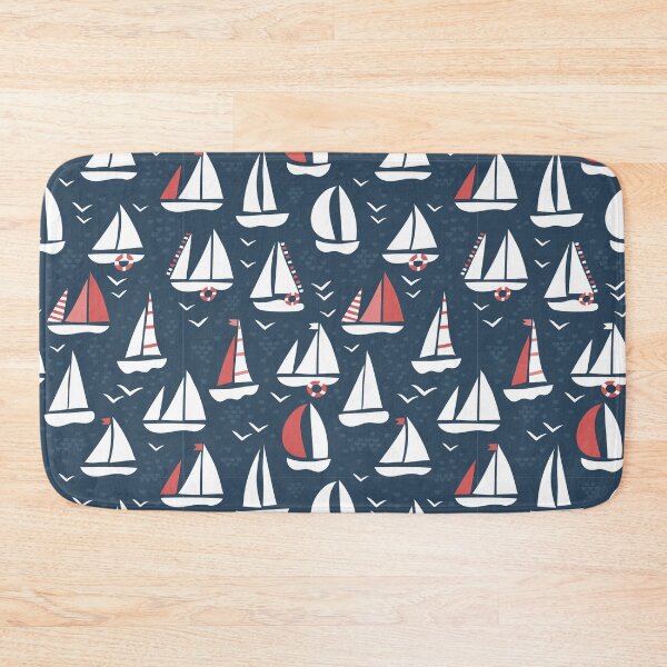 Item preview, Sailing boats and birds on sea pattern number2 designed and sold by pocketgraphic.