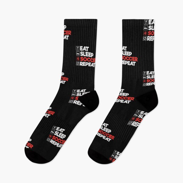 Item preview, Eat Sleep Soccer Repeat: Funny Soccer Player Football Coach Lover designed and sold by Adexyl.