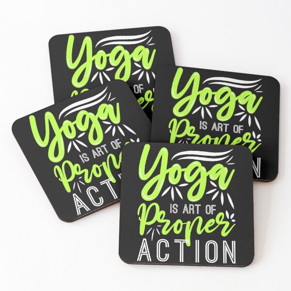Item preview, yoga is art of proper action designed and sold by Fislux.