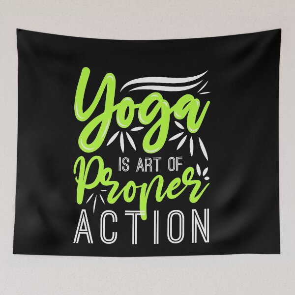 Item preview, yoga is art of proper action designed and sold by Fislux.