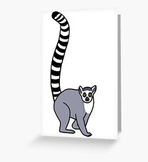 Lemur Catta - Ring Tailed Lemur Greeting Card