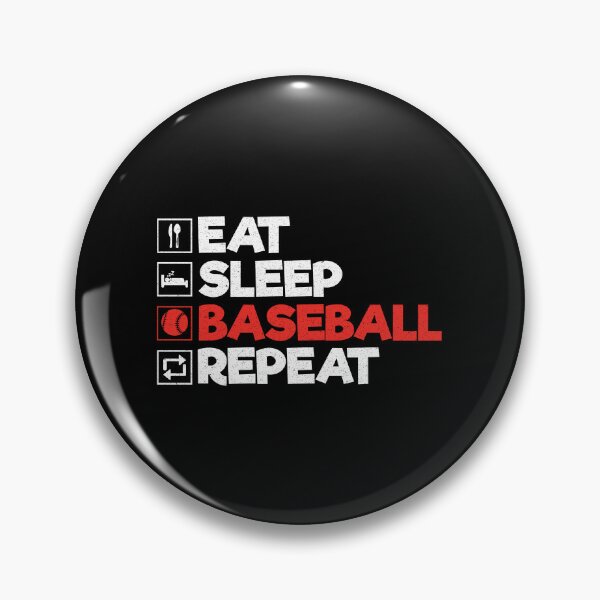 Artikelvorschau, Essen Sie Schlaf-Baseball-Wiederholung: Lustiger Baseball-Spieler-Baseball-Liebhaber entworfen und verkauft von Adexyl.