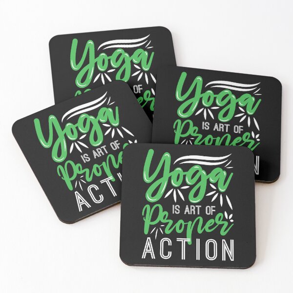 Item preview, yoga is art of proper action designed and sold by Fislux.
