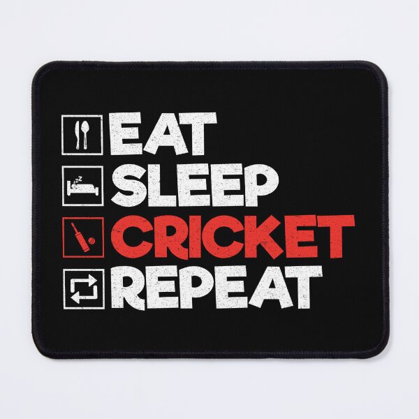 Item preview, Eat Sleep Cricket Repeat: Funny Cricket Player Cricket Coach Lover designed and sold by Adexyl.