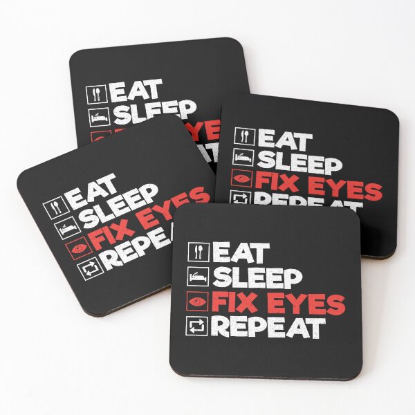 Item preview, Eat Sleep Fix Eyes Repeat: Funny Optician Eye Doctor designed and sold by Adexyl.