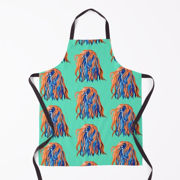 Item preview, just a groovy Afghan hound, Turquoise background designed and sold by Faerieglen.