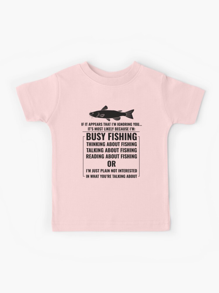 Fishing Fish Outdoor Hobby Activity Funny Saying Kids T-Shirt for Sale by  CuteDesigns1